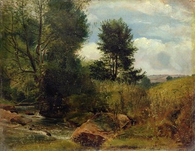 Vue sur la rivière Sid, près de Sidmouth, c.1852 - Lionel Constable